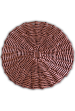 Beatriz Ball Faux Wicker Round Placemats Set of 4 Brown