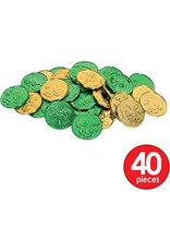 Beistle Irish St Patrick's Day Green Gold & Coins Decorations 40CT