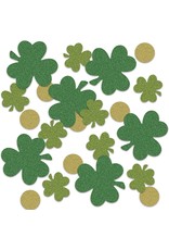 Beistle Irish St Patrick's Day Shamrock & Coin Deluxe Sparkle Confetti