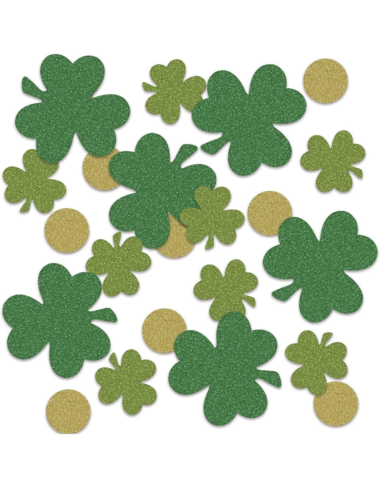 Beistle Irish St Patrick's Day Shamrock & Coin Deluxe Sparkle Confetti