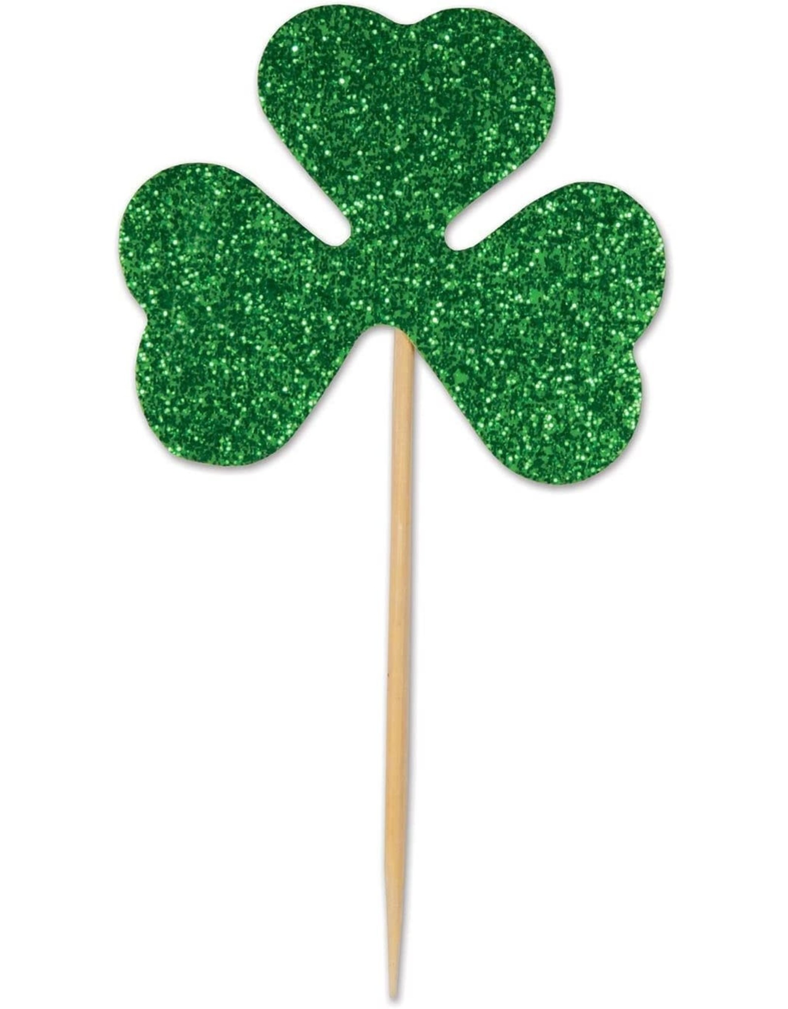 Beistle Irish St Patrick's Day Glitter Shamrock Party Picks 24CT