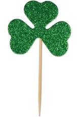 Beistle Irish St Patrick's Day Glitter Shamrock Party Picks 24CT