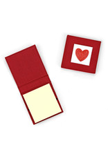 Quilling Card Quilled Red Heart Sticky Note Pad Cover