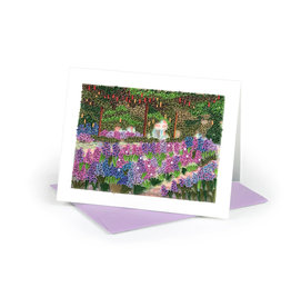 Quilling Card Quilled Artist Series Monet Artists Garden Greeting Card