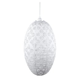 Allsop Soji Stella Pendant Lamp Nova Geo Palm Pod 22” In Bright White
