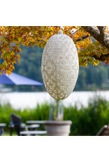 Allsop Soji Stella Pendant Lamp Nova Geo Palm Pod 22” In Bright White