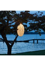 Allsop Soji Stella Pendant Lamp Nova Geo Palm Pod 22” In Bright White