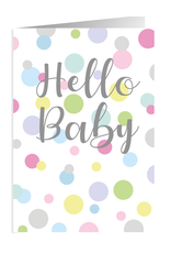 Caspari Baby Shower Card Hello Baby