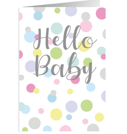 Caspari Baby Shower Card Hello Baby