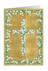 Caspari First Communion Card Lily Of The Valley Cross