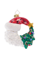 Christopher Radko Christmas With A Grin Santa Christmas Ornament