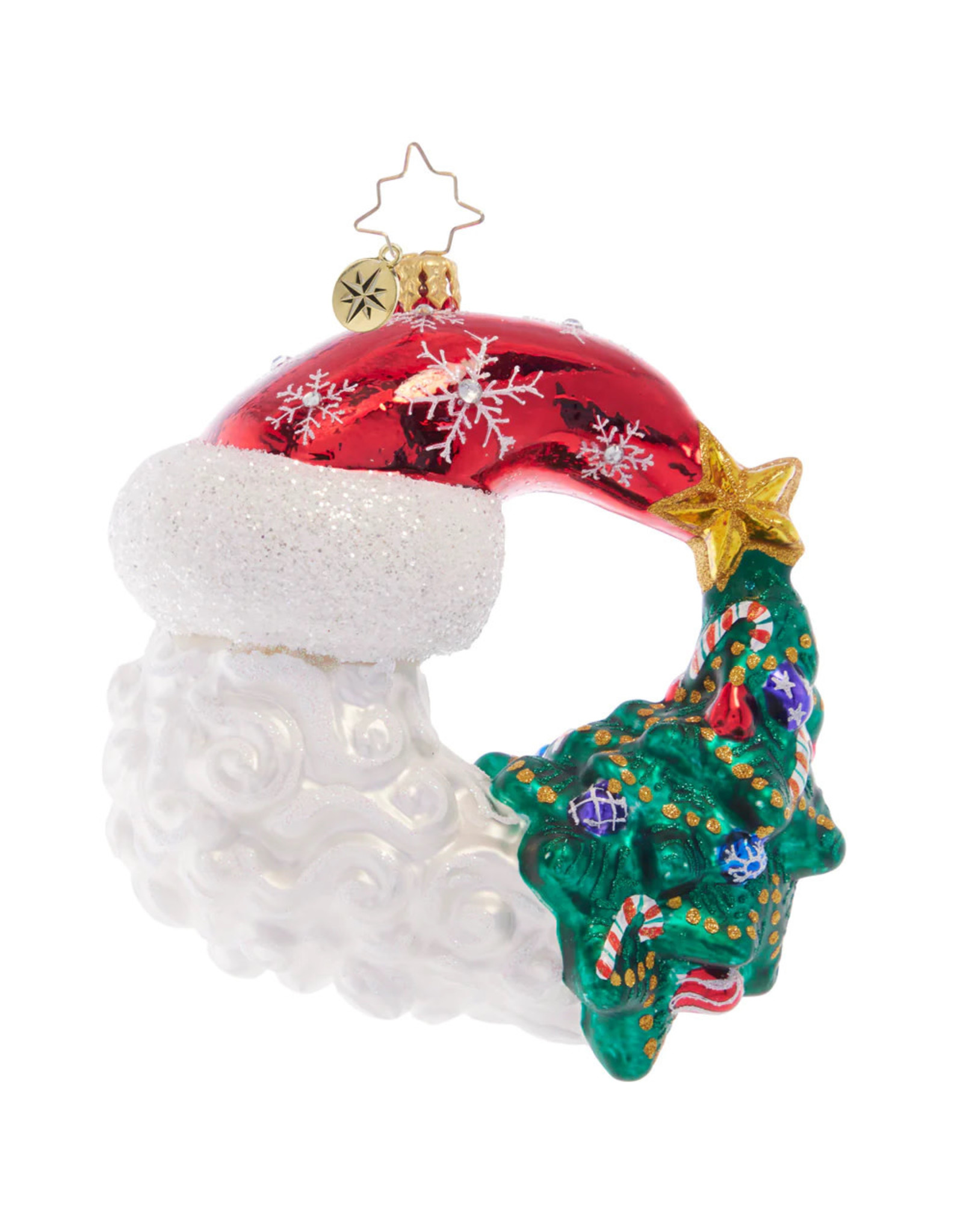 Christopher Radko Christmas With A Grin Santa Christmas Ornament