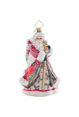Christopher Radko Winter Splendor Santa Christmas Ornament