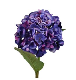 David Christophers Popcorn Hydrangea Stem 20" In Purple