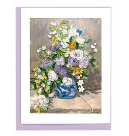 Quilling Card Quilled Artist Series Renoir Spring Bouquet Greeting Card