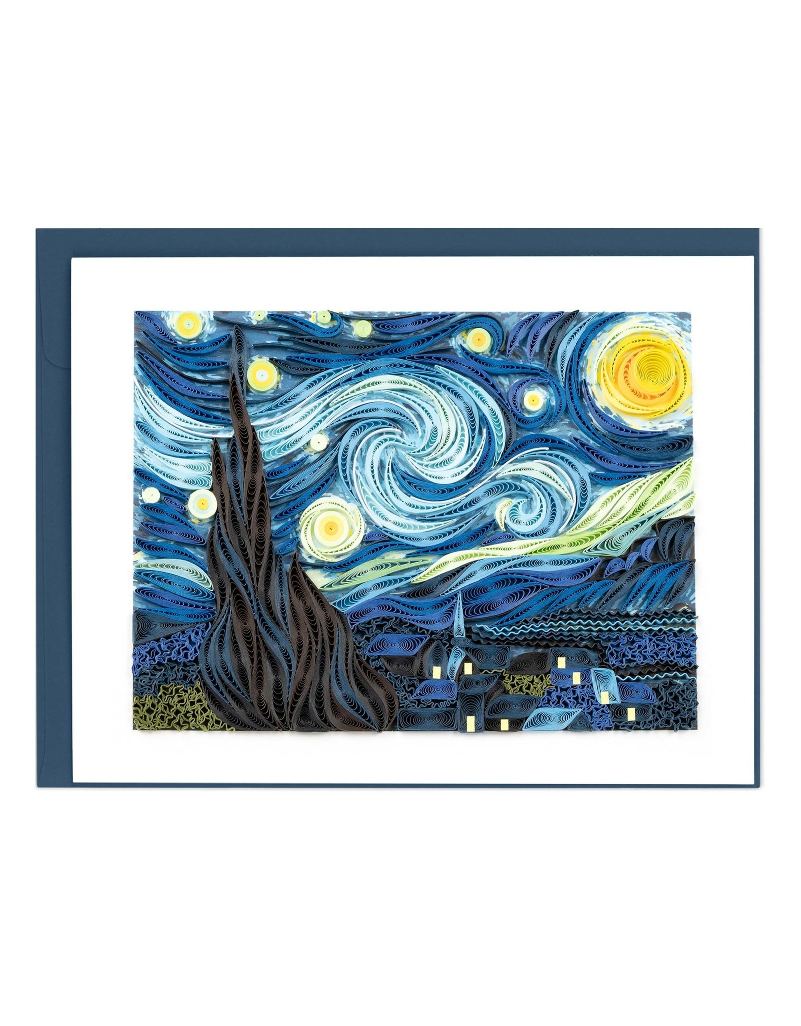 Quilling Card Quilled Artist Series Card Van Gogh Starry Night
