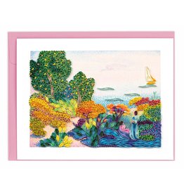 Quilling Card Quilled Artist Series Card Cross Two Women By The Shore