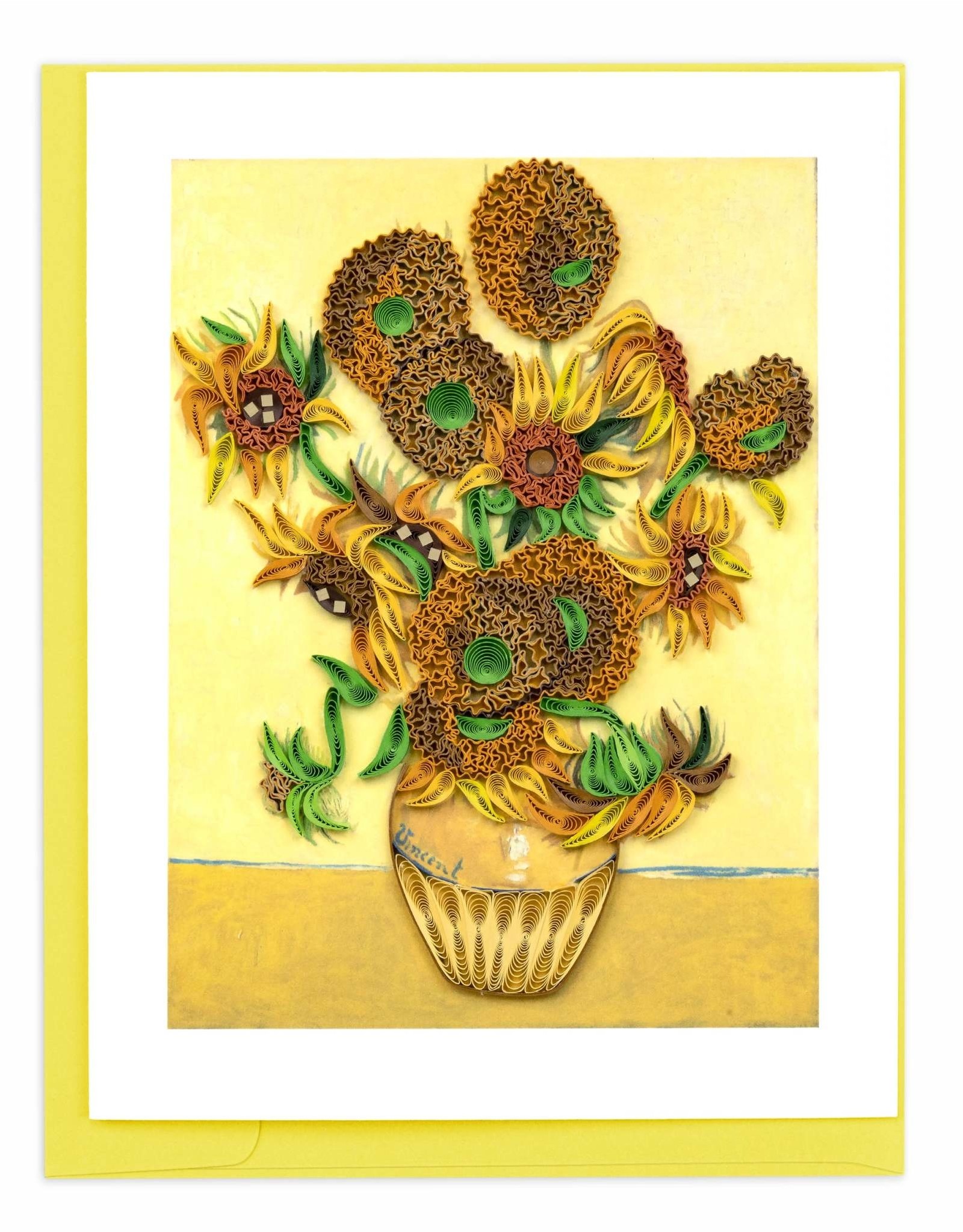 Quilling Card Quilled Artist Series Card Van Gogh Sunflowers