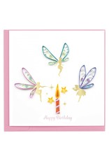 Quilling Card Quilled Happy Birthday Fairies Greeting Card