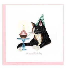 Quilling Card Quilled Happy Birthday Cat Greeting Card