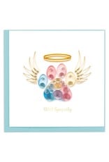 Quilling Card Quilled Dog Paw Pet Sympathy Card