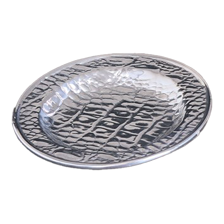 Beatriz Ball SIERRA MODERN Croc Luxe Bath Glass Holder in Silver Digs