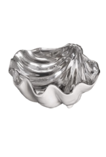 Beatriz Ball THANNI Small Clam Shell Bowl In White And Silver
