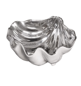 Beatriz Ball THANNI Small Clam Shell Bowl In White And Silver