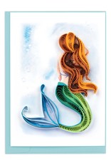 Quilling Card Quilled Gift Enclosure Mini Card Mermaid
