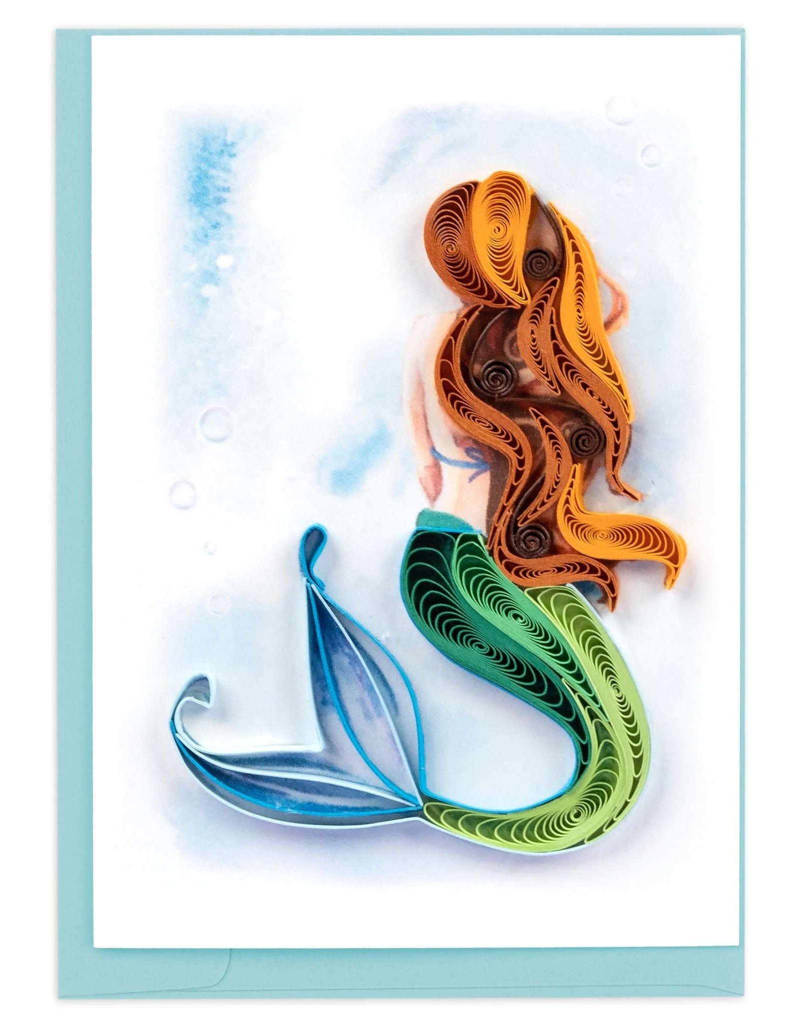 Quilling Card Quilled Gift Enclosure Mini Card Mermaid