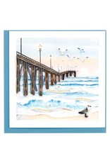 Quilling Card Quilled Fishing Pier Greeting Card