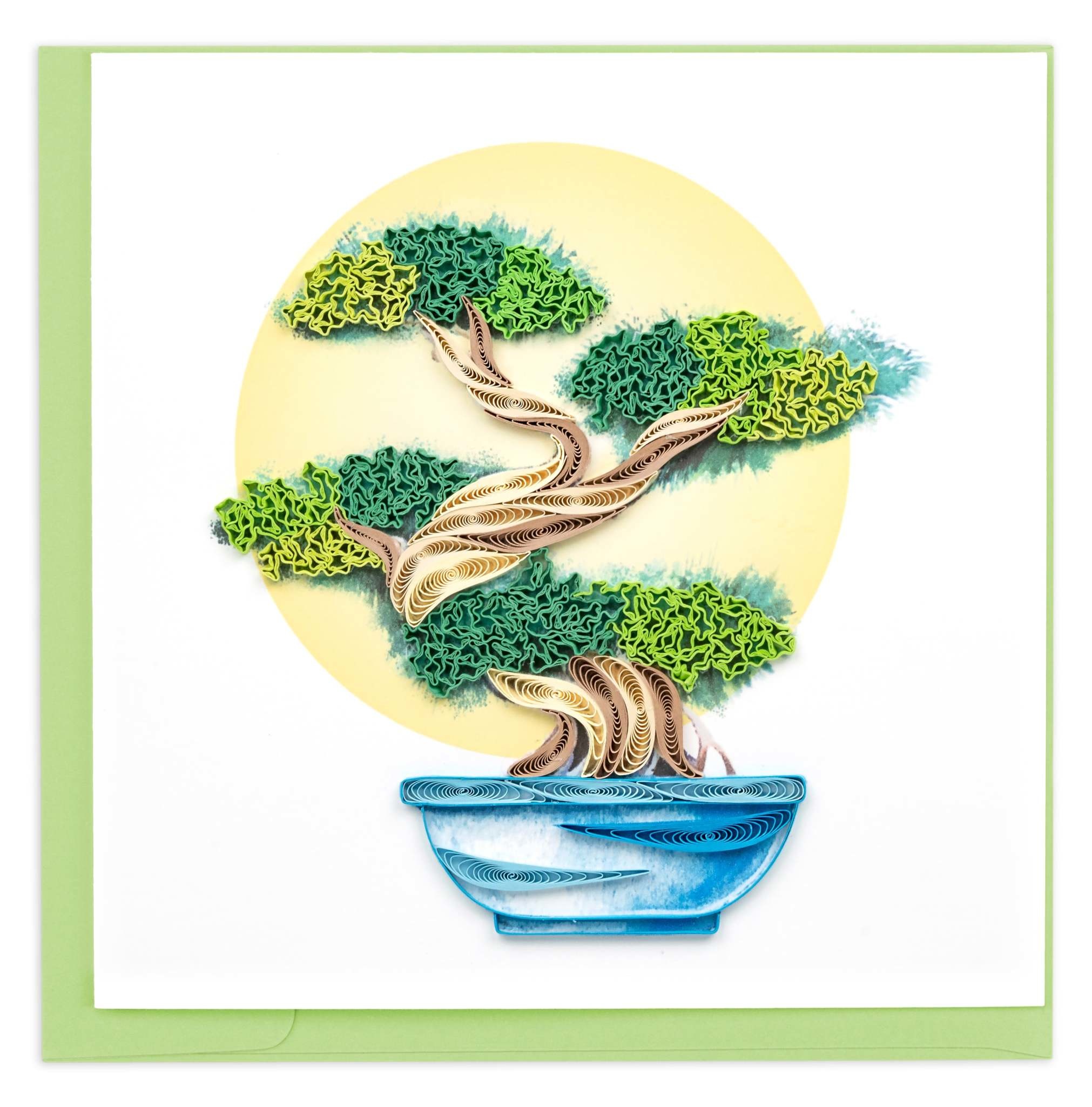 Quilling Card Quilled Bonsai Tree Greeting Card Digs N Gifts
