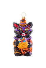 Christopher Radko Dapper Black Cat Halloween Ornament