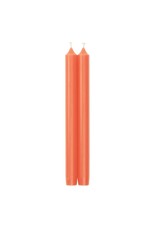 Caspari Crown Candles Tapers 10 inch 2pk In Coral