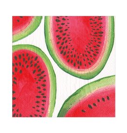 Caspari Paper Lunch Napkins 20pk Kahlo's Watermelon Collage