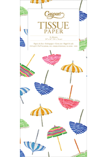 Caspari Gift Tissue Paper 4 Sheets Beach Umbrellas