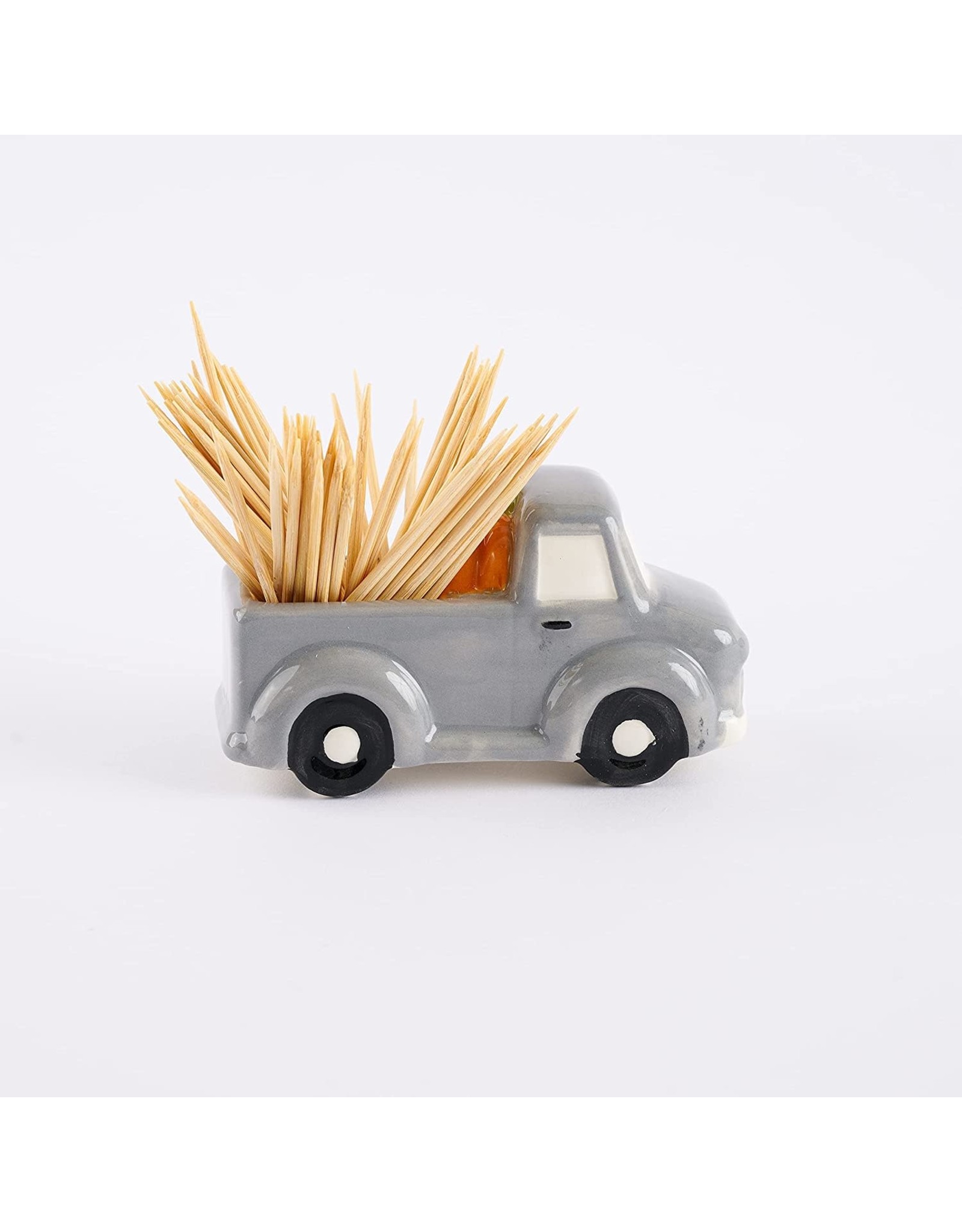 Mud Pie Pumpkin Platter With Pickup Truck Toothpick Holder