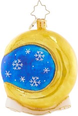 Christopher Radko Crescent Moon Gem Christmas Ornament
