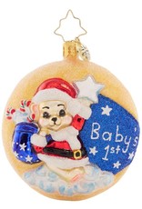Christopher Radko Darling Baby's 1st Christmas Gem Christmas Ornament