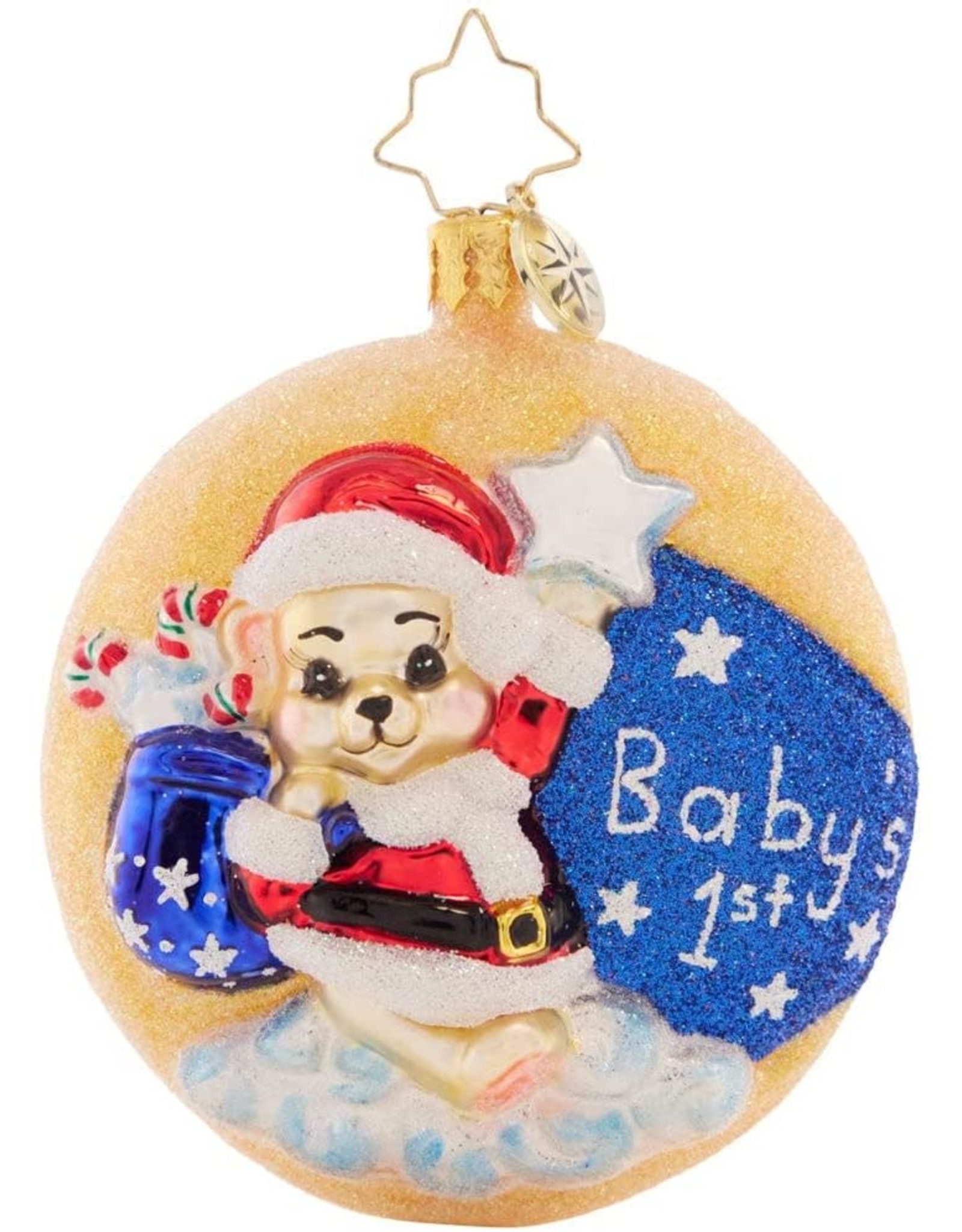 Christopher Radko Darling Baby's 1st Christmas Gem Christmas Ornament