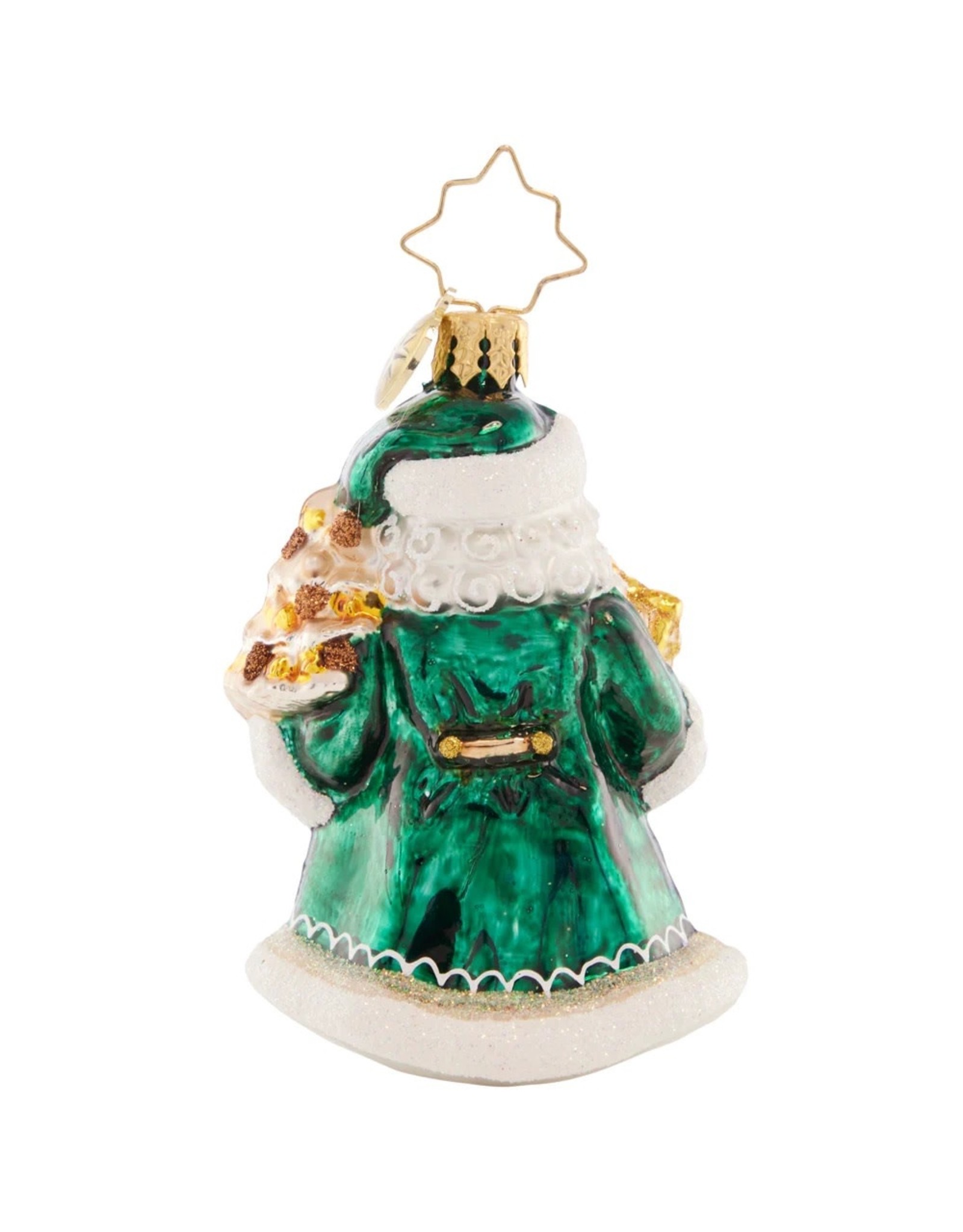 Christopher Radko Emerald City Santa Gem Christmas Ornament