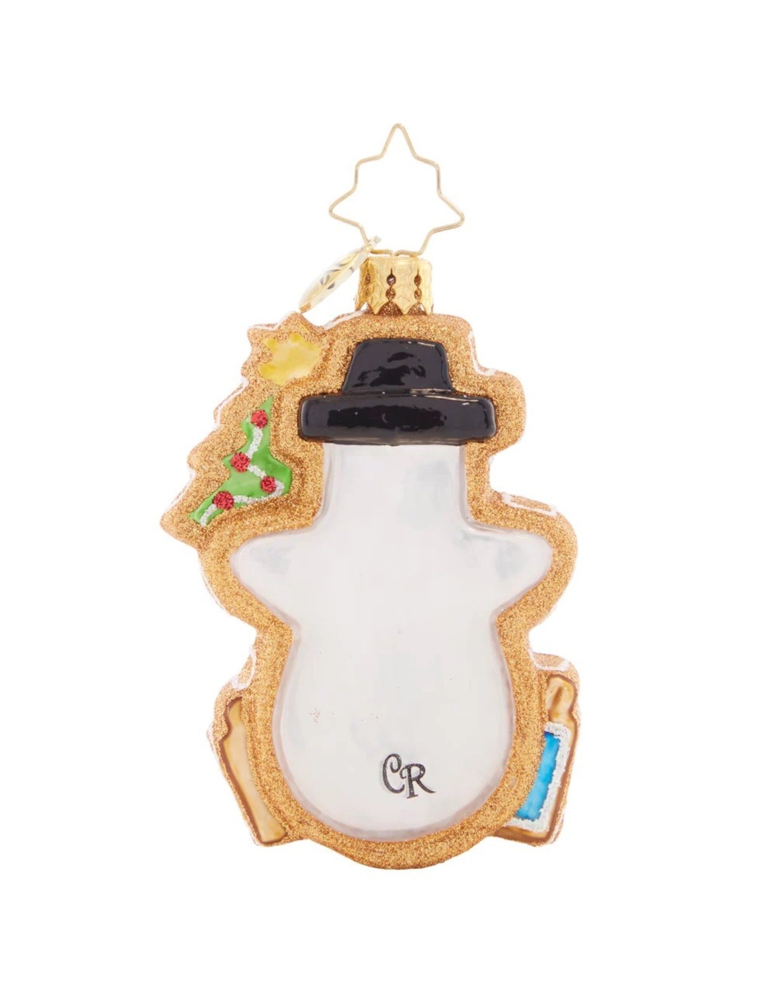 Christopher Radko Gingerbread Snowman Gem Christmas Ornament