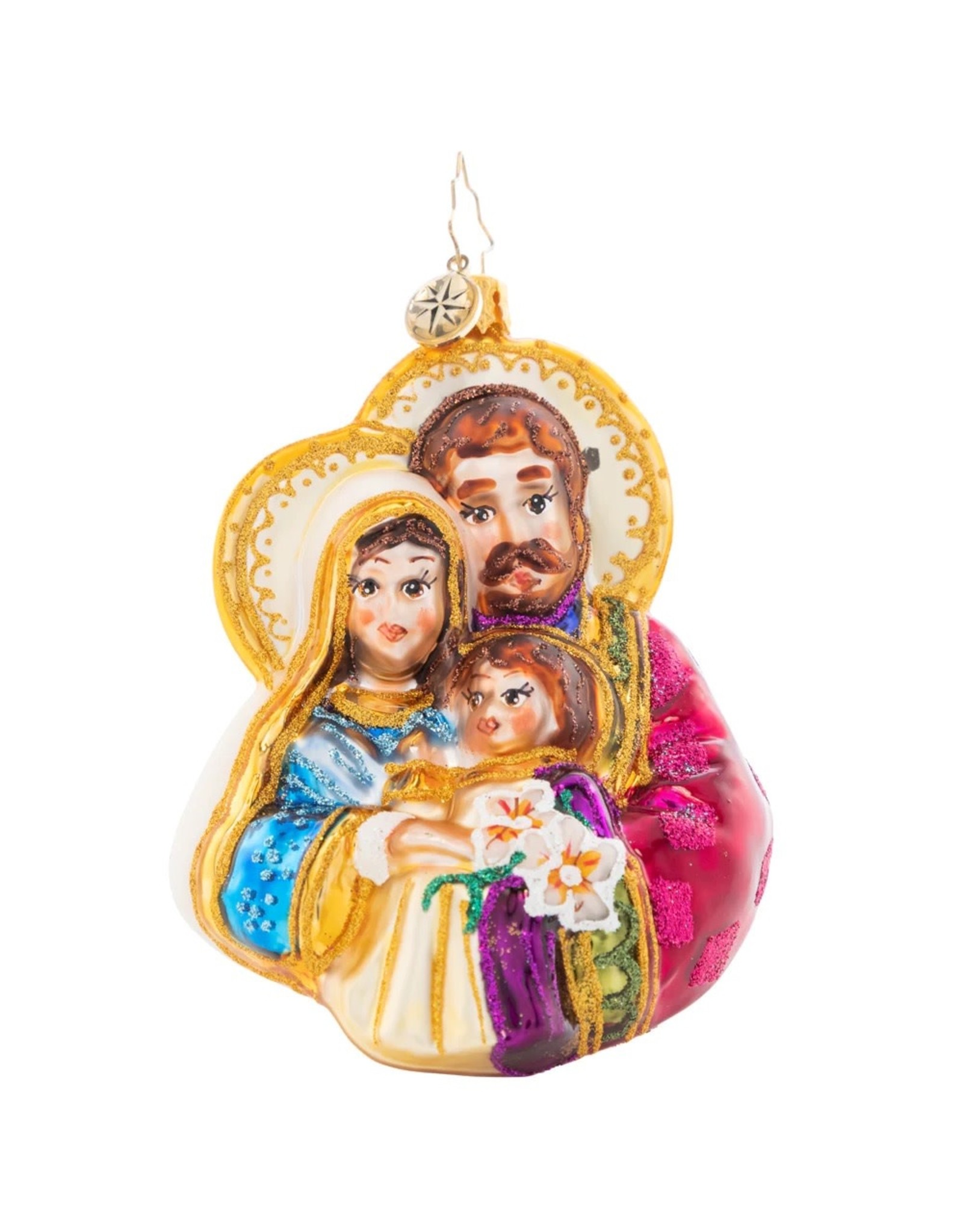 Christopher Radko The Love Of A Family Holy Family Christmas Ornament