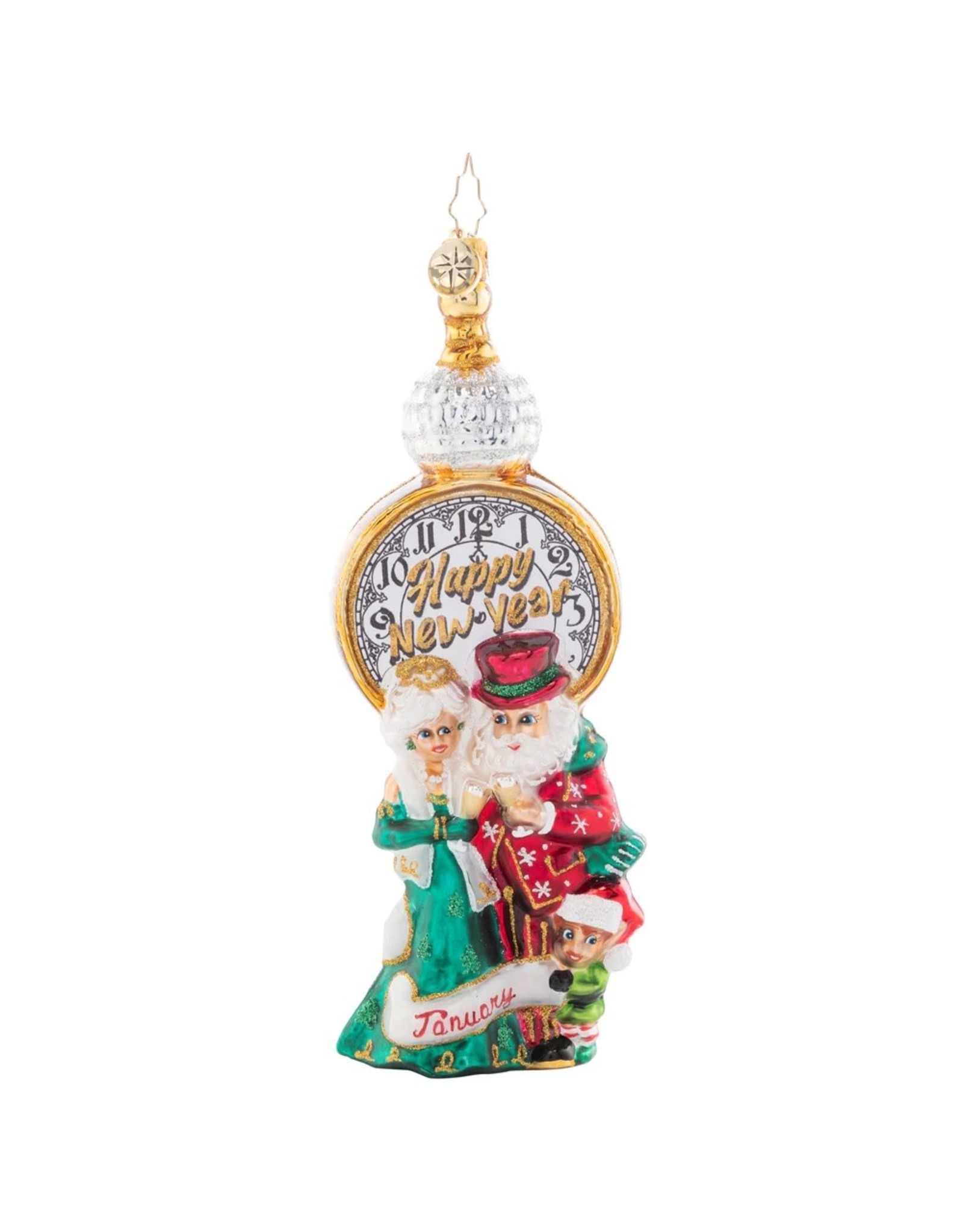 Christopher Radko Ornament of the Month In With The New | January