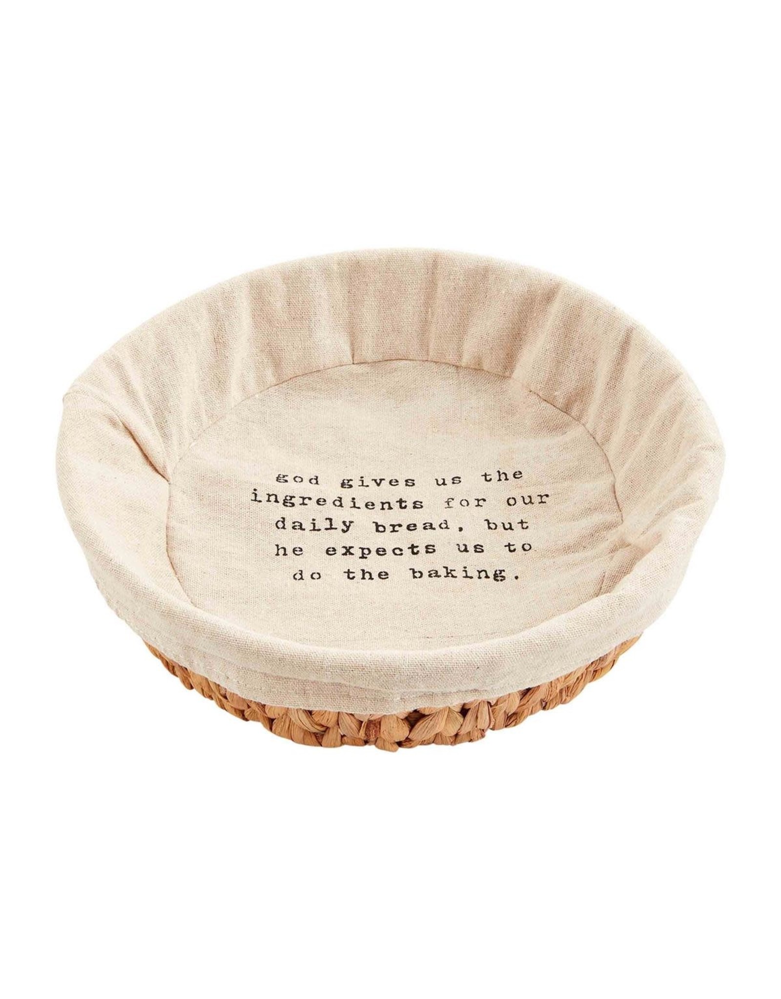 Mud Pie Bread Basket W Sentiment God Gives Us The Ingredients