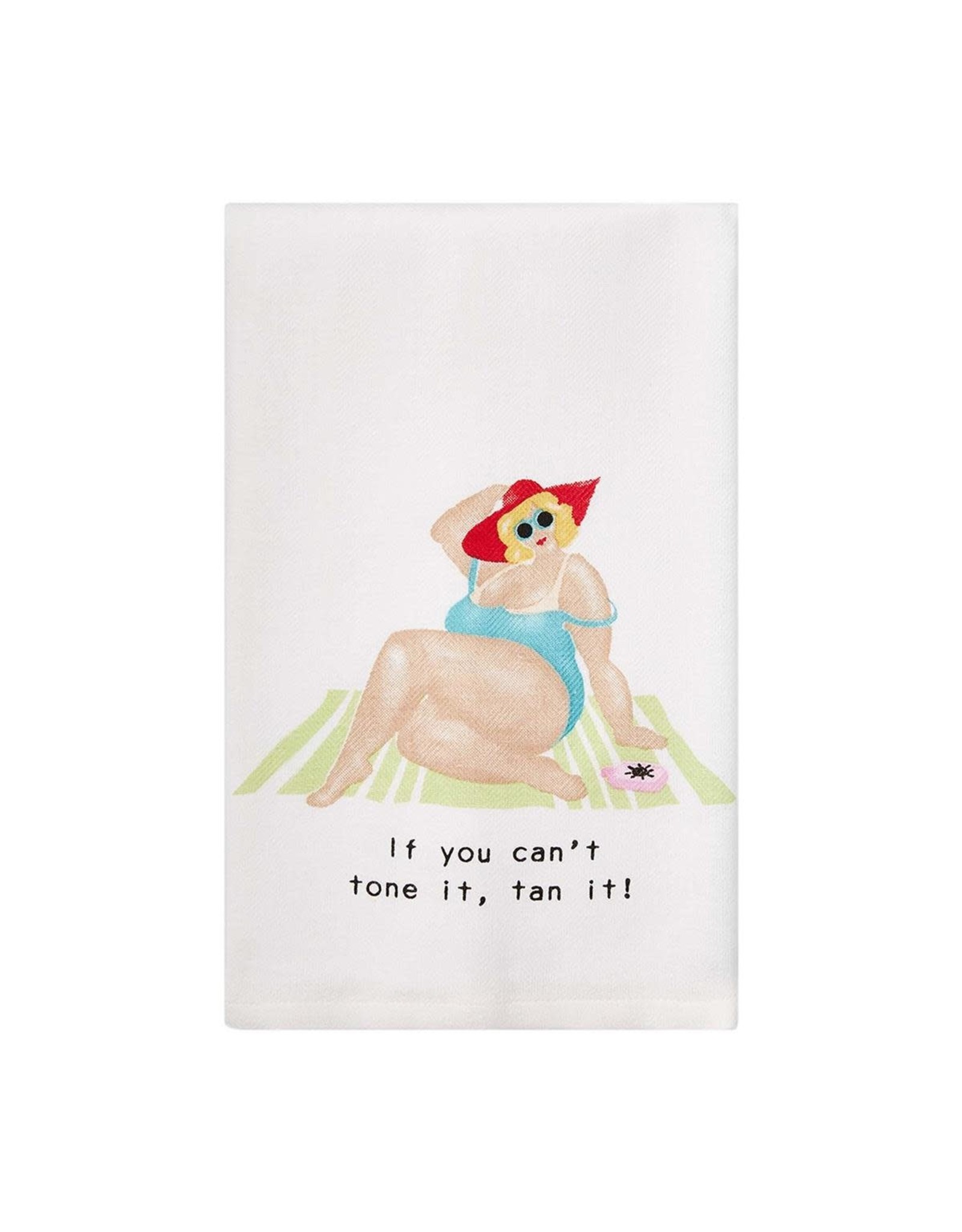 Mud Pie Hand Towel Pool Ladies If You Cant Tone It Tan It