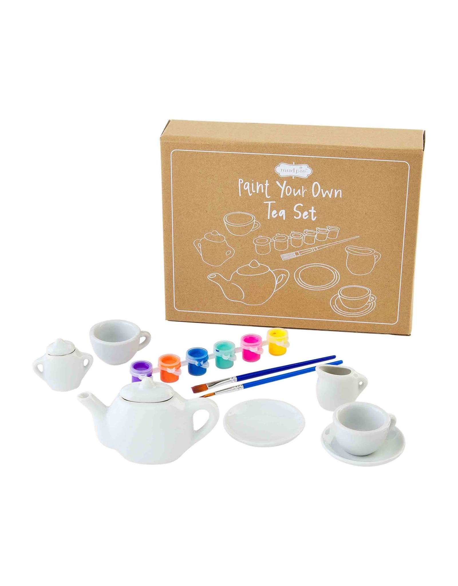Mud Pie Paint Your Own Tea Set Painting Kit