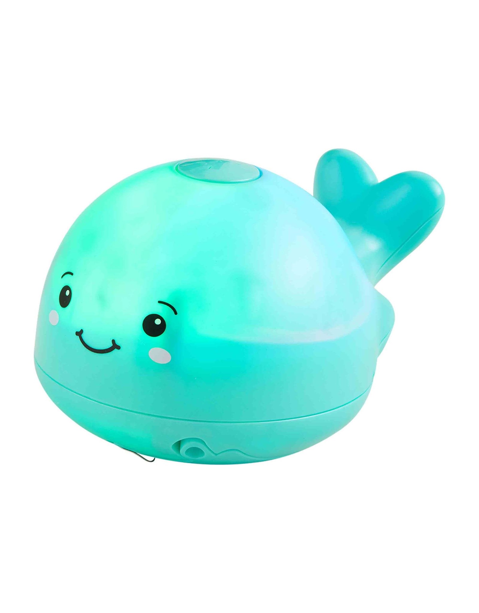 Mud Pie Kids Bath Toys Light-Up Water Spaying Whale In Blue