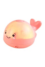 Mud Pie Kids Bath Toys Light-Up Water Spaying Whale In Pink