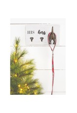 Mud Pie His Hers Key Hooks And Dog Leash Holder